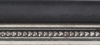 Boudin noir mouchet� nez argent�, perles 70X45 mm